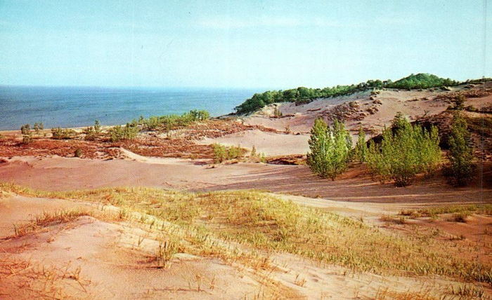 Warren Dunes State Park - Postcards Over The Years (newer photo)